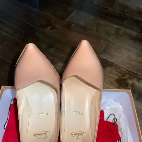 Completa 100 mm Patent Leather NUDE Pumps